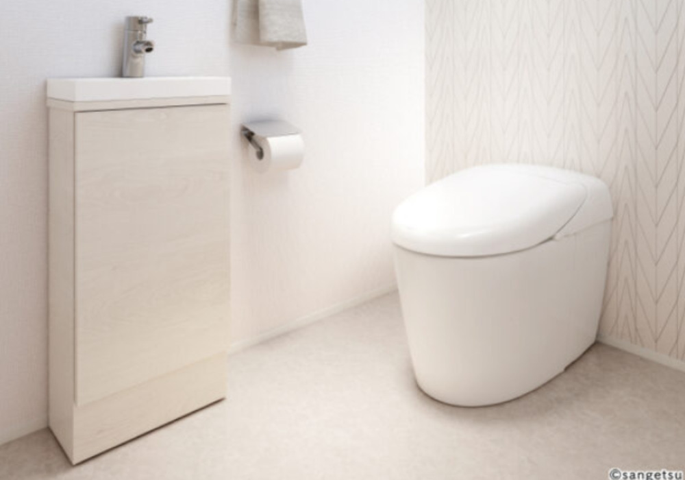 クッションフロア貼り替え　トイレ