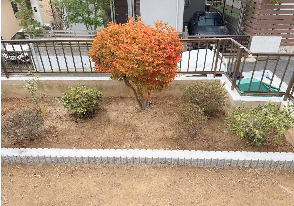神戸市リフォーム　Y様邸　植栽スペース　施工後