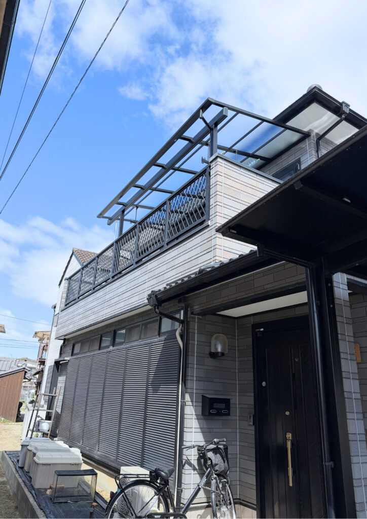 明石市リフォーム　Y様邸　テラスポート　施工後　LIXI　スピーネ