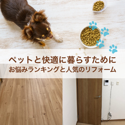 明石市でペットと快適に暮らしたい方へ 費用の目安とおすすめリフォーム