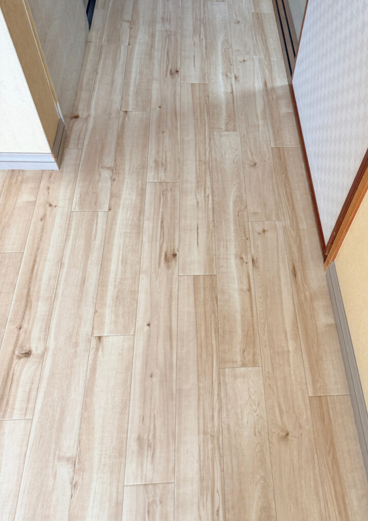 明石市リフォーム　T様邸　サンゲツ/わんにゃんフロア　キャラメイプル　施工後