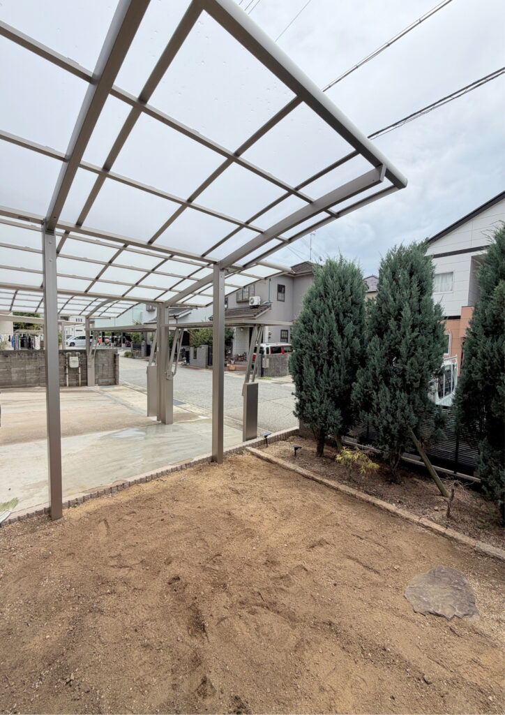 加古川市リフォーム　K様邸　テラスポート新設工事　　LIXIL：フーゴR