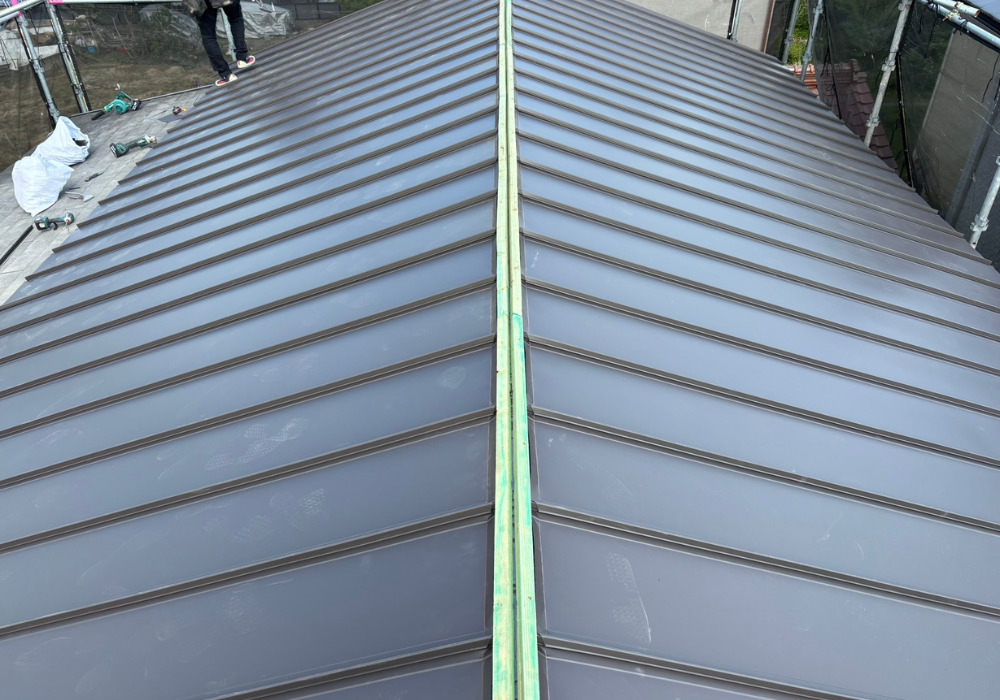 明石市リフォーム　Ｔ様邸　屋根葺き替え工事　施工後